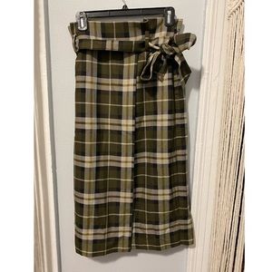 MIDI skirt color:green size:6 H&M